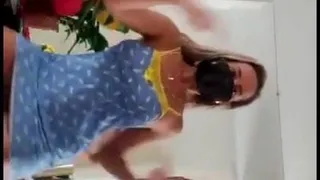 Pawg ass Dancing in Blue dress