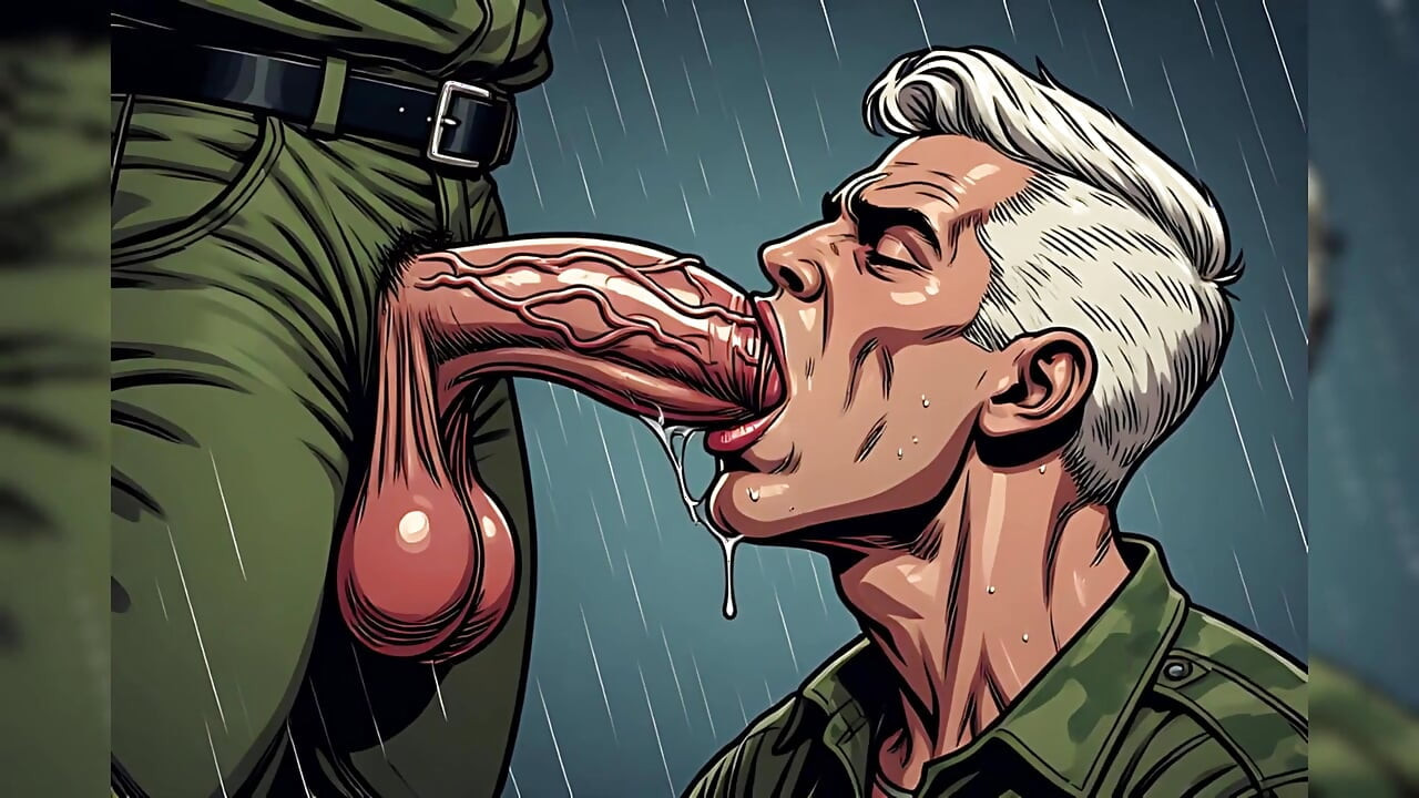 Gay Blowjobs in Camo Art