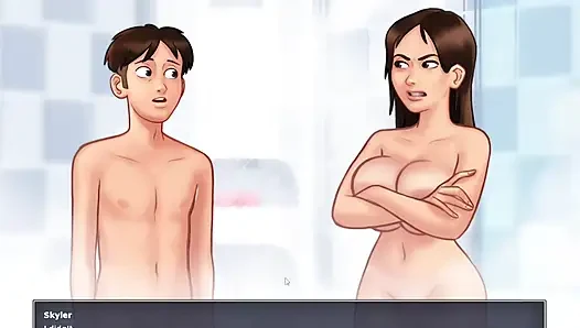 pagi-pagi sama adik tiri di kamar mandi