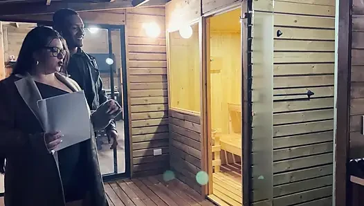 A BBC guy with a huge cock wants to convince the curvy, busty Latina landlady to let him stay after a wild fuck!