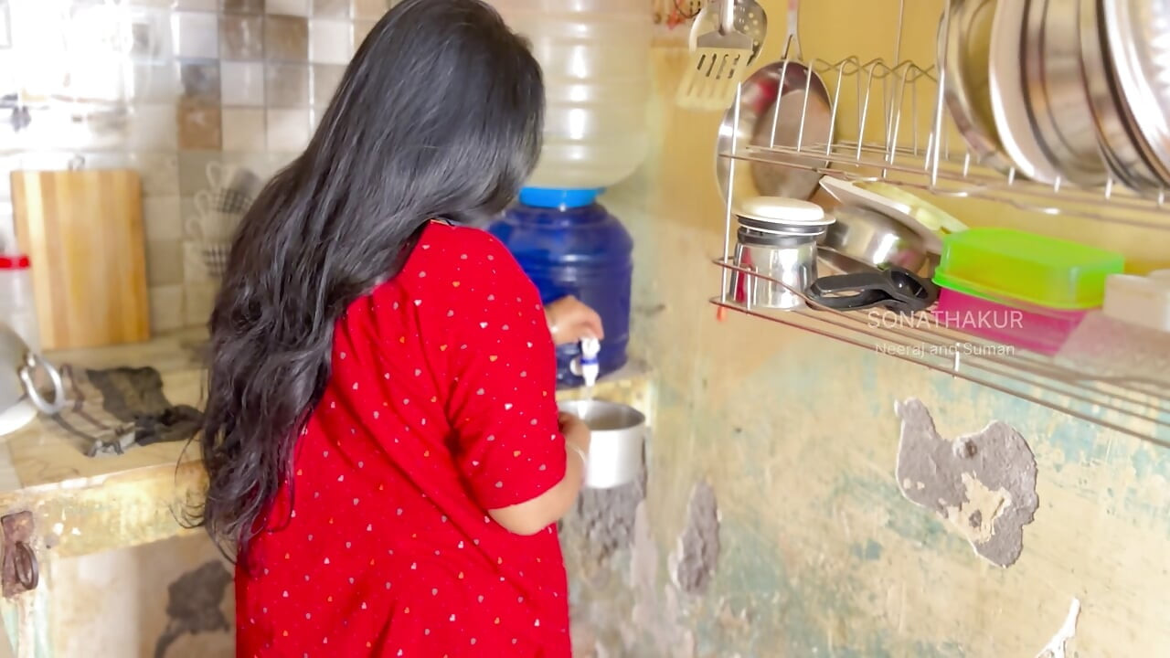 Beautiful Mami Seduced Me While Cooking in Kitchen - Hot Sex