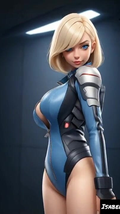 Isabelle Dupond in a science fiction area (Ai model) | Clip 1