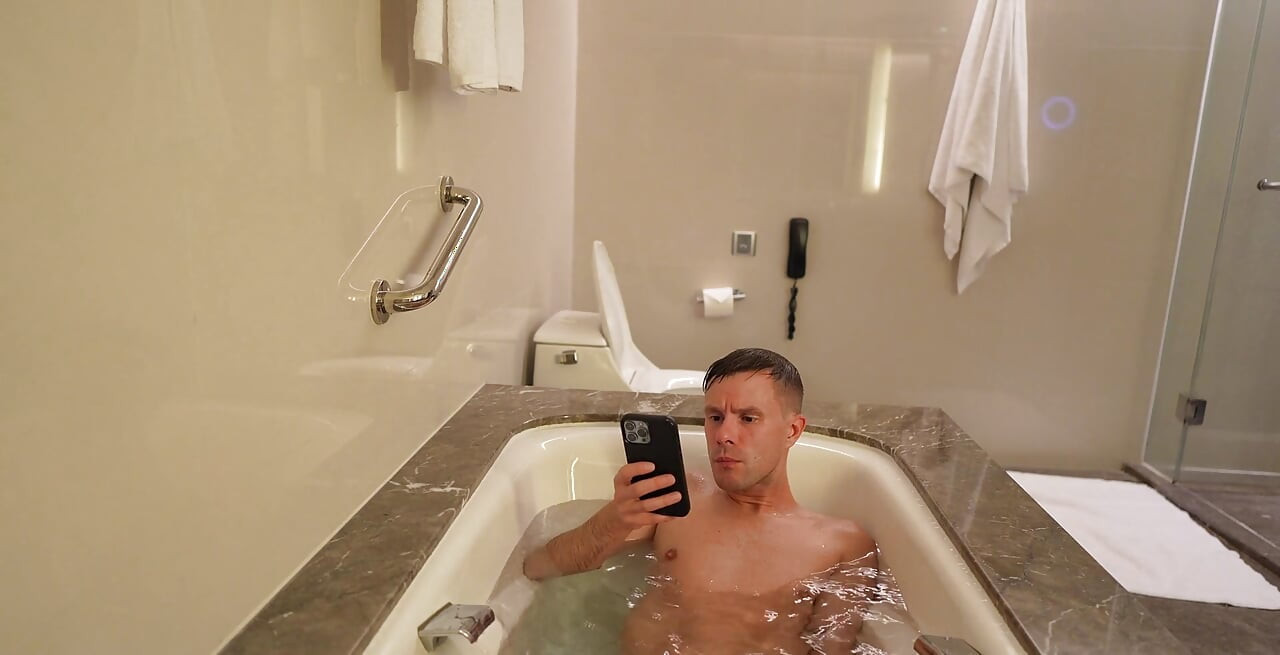 Немного отдыха в ванне от моей летней поездки в Китай