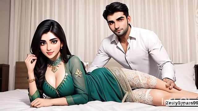 Indian Bhabhi Bebo's first time, Suhaagraat with her husband Ady