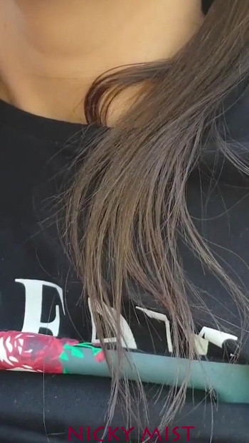 Captivating moment from "I cum and brunette teen swallows jizz"