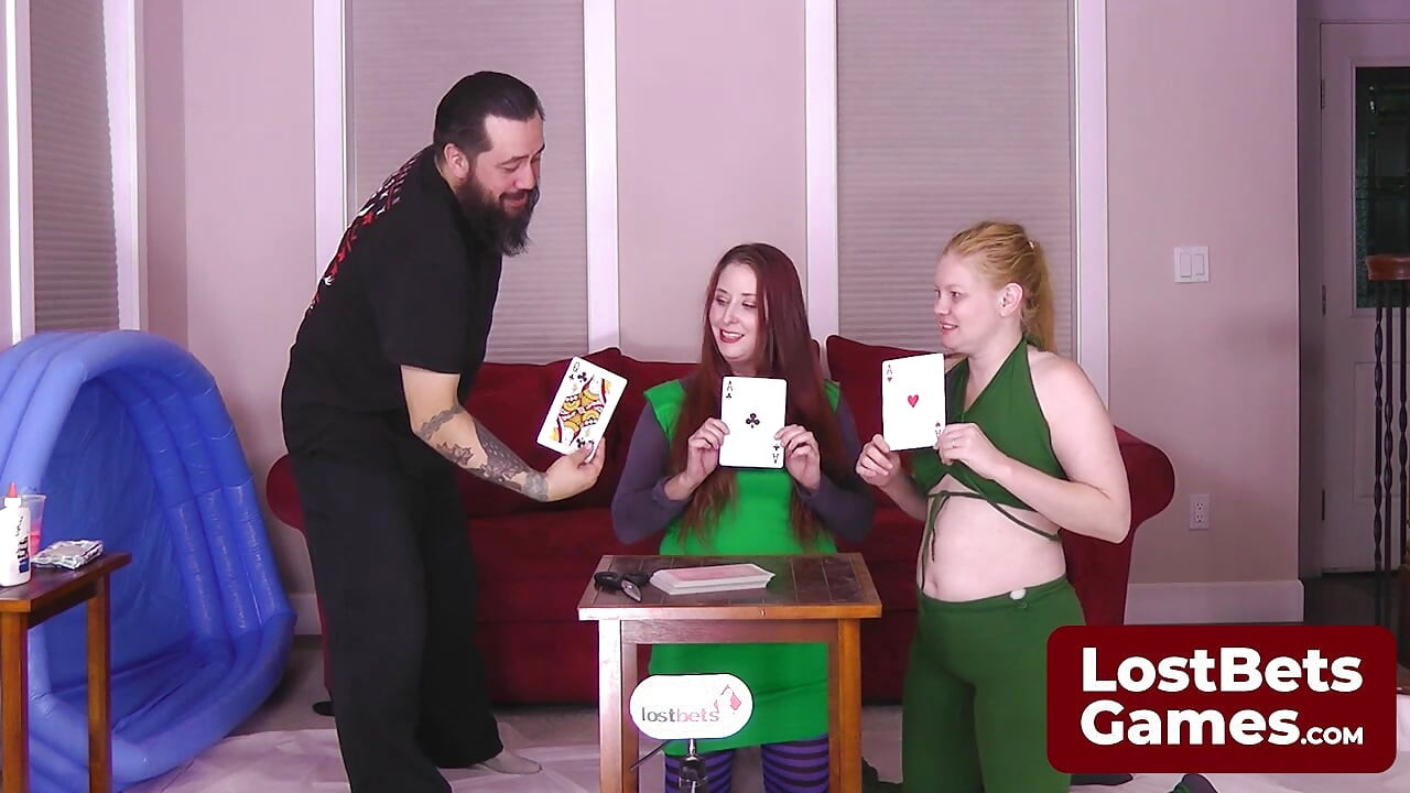The ultimate Strip High Card loser gets drenched in colored PVA glue