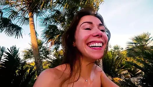 ÖFFENTLICHER SEX MIT CUMSHOT IM PARK!