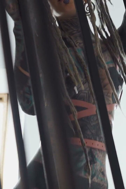 Big Squirt From Tattoo Girl in High Heels - Hard Anal Strech - ATM, Big Dildos, Gape, Prolapse Play
