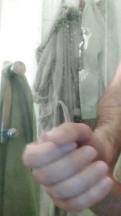 I'm playing with my cock.