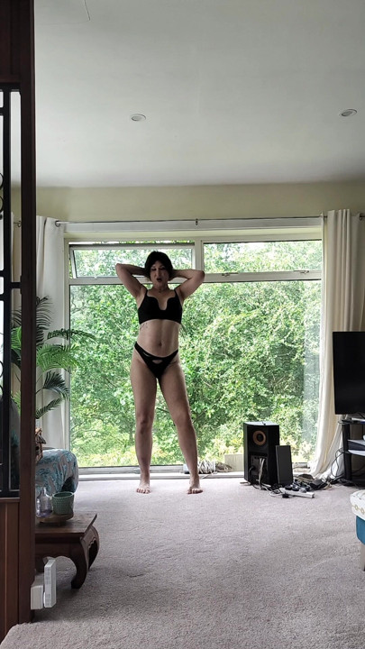 Just me walking in my living room... Showing off my bum
