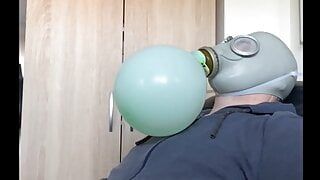 Bhdl - n.v.a. oddech z maską gazową - trening z balonem
