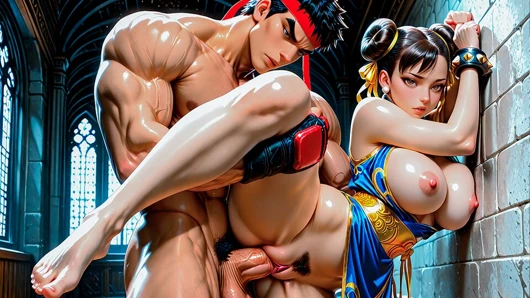 Street fighter fuck: memek chun li si petarung jalanan