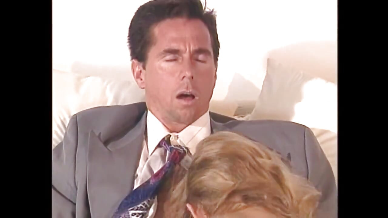 Blonde Horny MILF Seduced First His Boss Before She Sucked a Big Cock