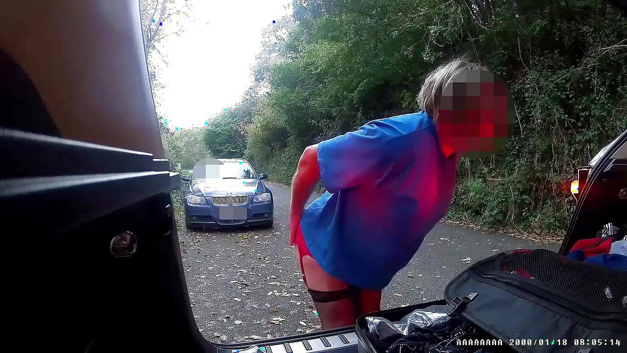 Parked in layby being watched