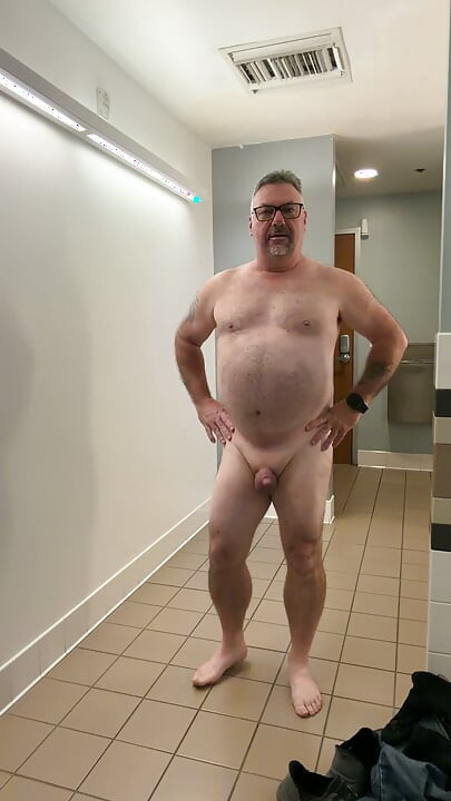 Luvbennude Has Some Fun in a Public Bathroom