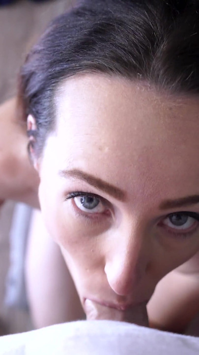 Petite Brunette Gets Her Nipples Slapped with Dick
