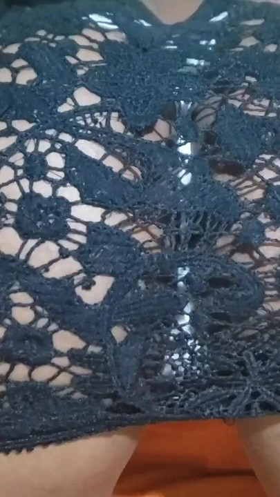 A Woman in a Black Dress at the Hotel with Her Panties Teasing Her Butt | Clip 2