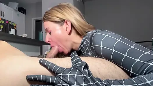 2 Roomates Wanted Get Destroyed All Their Holes with Big Dick. Cosplay Spider Girls Threesome, Anal Creampie. Rough Sex Cum