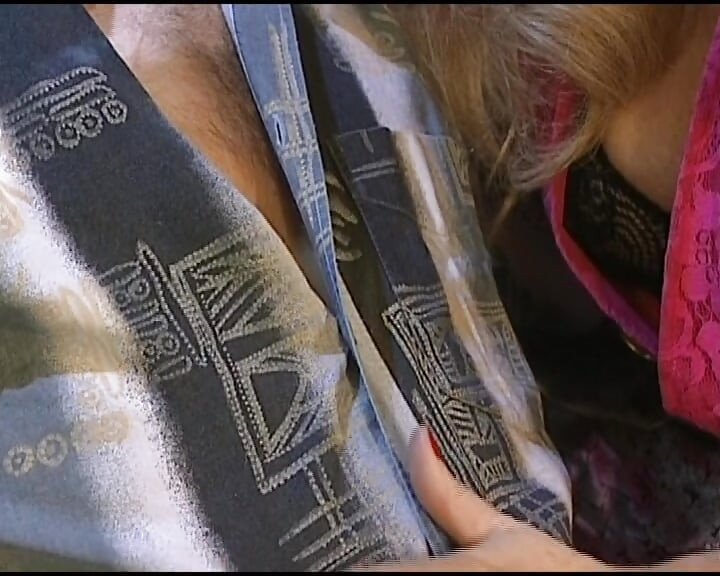 Fantástica alemana rubia en excelente trio
