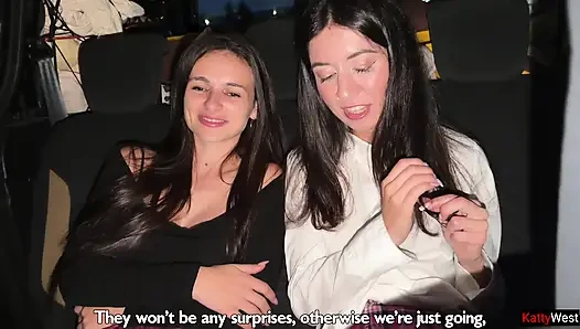 Public Pickup of School Girls in a Supermarket Ends in a Wild Party with Sex in All Holes