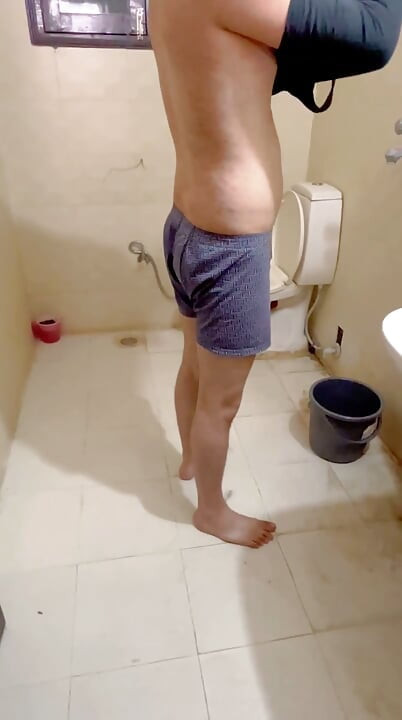 Morning Bathroom Penis Shave - Close-Up Shaving with Foam  Desi Solo