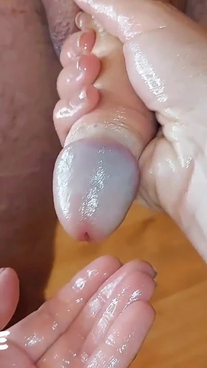 Jaw-dropping moment from "Handjob Technique: Cock Polishing. Triple Cumshot Glans Massage Montage (Milking-time)"