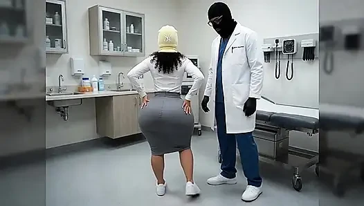 Petite Big Ass Secretary Teasing in Tight Office Outfit