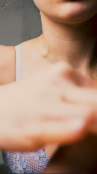A beauty with red lips jerks off her boyfriend in close-up and brings him to the peak of pleasure. | Clip 1