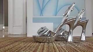 Sexy silver platform