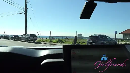 POV McKenzie Mae: Beach Date Public Pee, Car Pussy Rub & Tease Blowjob
