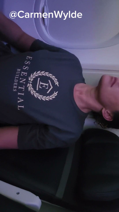 She can't wait to get home and gets naked on the plane. | Clip 1