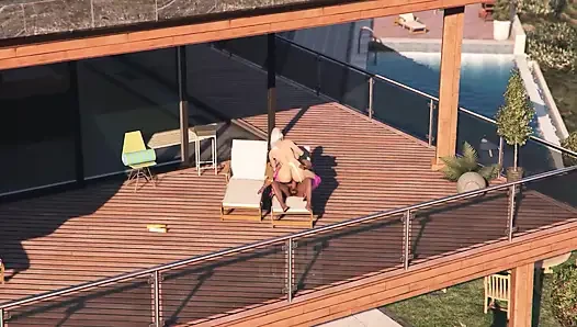 GTA 5 Franklin orders a hot Lady with pink boots Part2