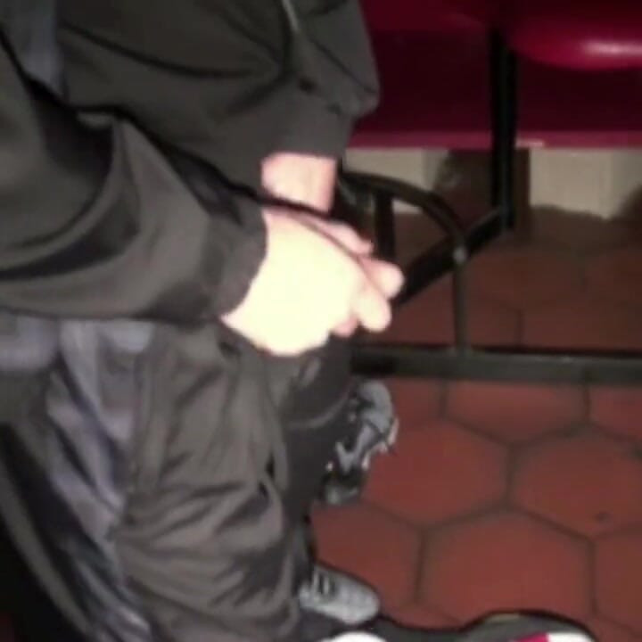 Extreme fetish domination leather and sneaker