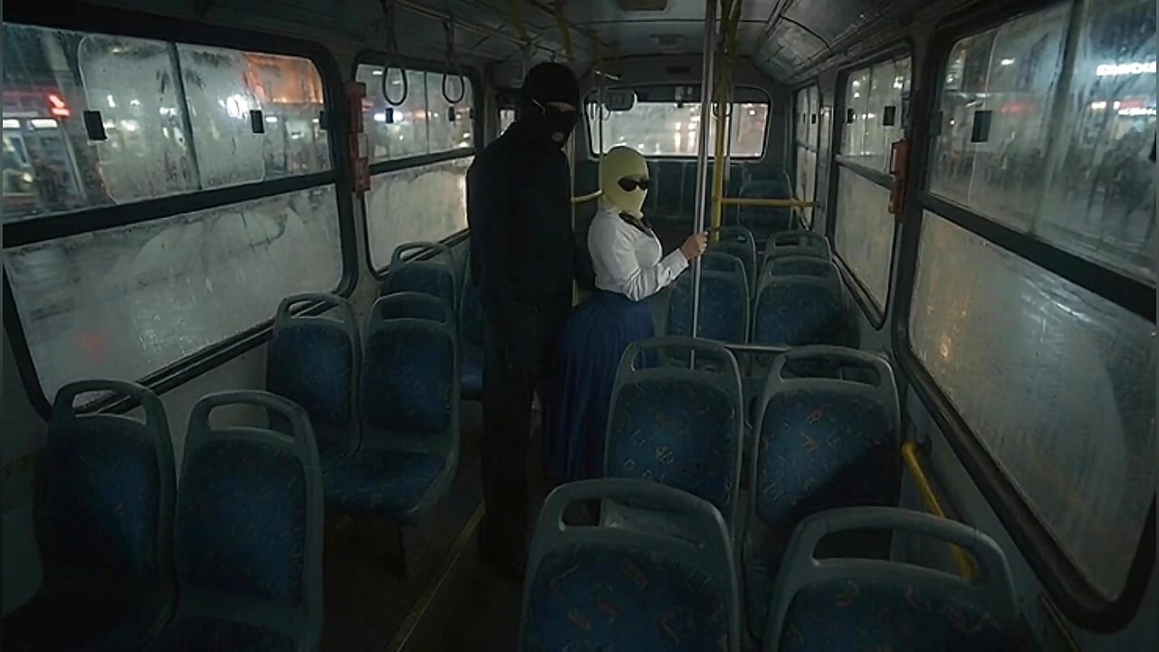 Petite Schoolgirl Pressed by Masked Man in Bedroom