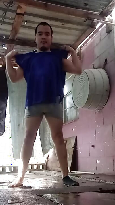 Jesus in boxer pulling his penis 170