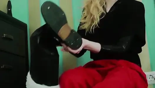 Pflegeheim mit weihnachtsmann