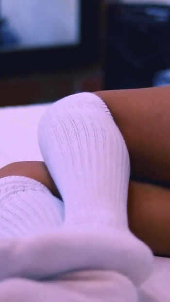 Powerful moment from "Hot neighbor seduces the cable TV technician and fucks him in his room, getting fucked in different"