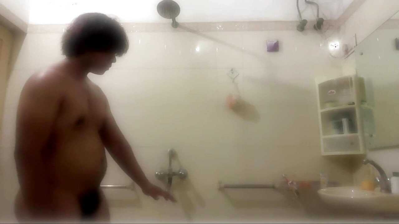 Young Desi Twink Gets Hard in the Shower
