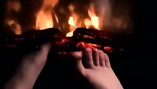 Warming My Feet up to Give You a Nice Hott Footjob No Headphones Required