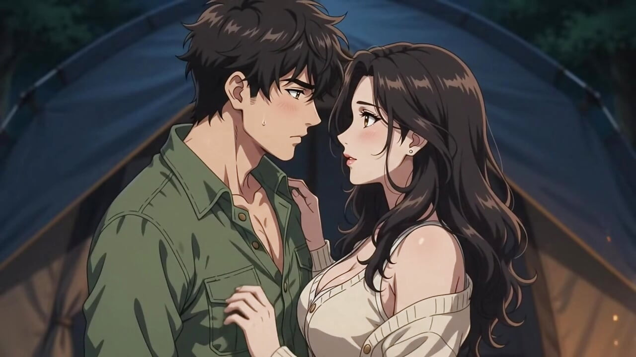Too Close to Resist Forbidden Night in the Tent Hentai