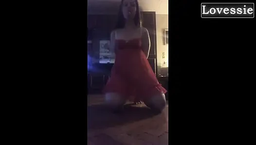 An Obedient, Hot MILF Plays with Nipple Clamps, Follows Orders, and Sucks Cock While Dressed as a Cat - Lovessie