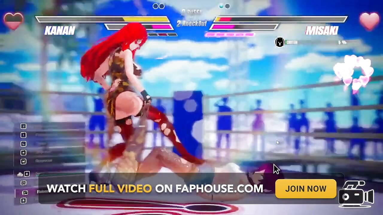 Lesbian Battle BDSM Hentai Game Ep.1 Readhead Lesbian Scissoring and Squirting Fight!