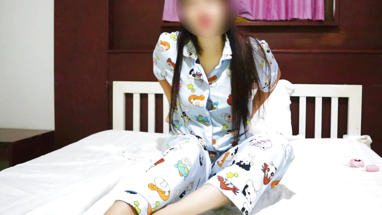 Thai teen in pajamas Real Thai Solo