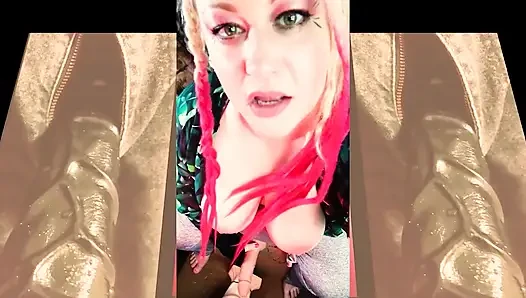 The Cute Shemale Wants to Watch You Suck on Your First BBC and Gag on It