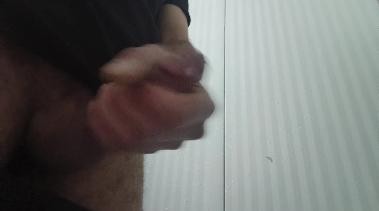 Cum in the bathroom