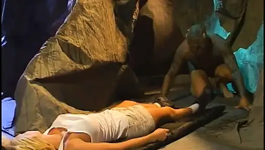 Rugged mutant seduces the beauty in the cave