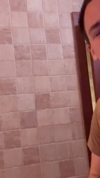 Agf014:: a Naughty Couple Sneaks off to Have Some Dirty Fun in a Public Restroom.