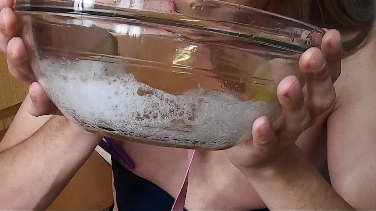 Good Girl Drinks a Bowl Full of Yellow Pee