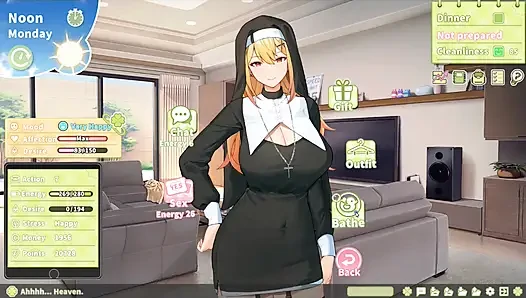 Hentai Game - Kasumi's Wild Cowgirl Scene & Ayano's Slippery Bath Handjob - Hentai Gameplay Animation