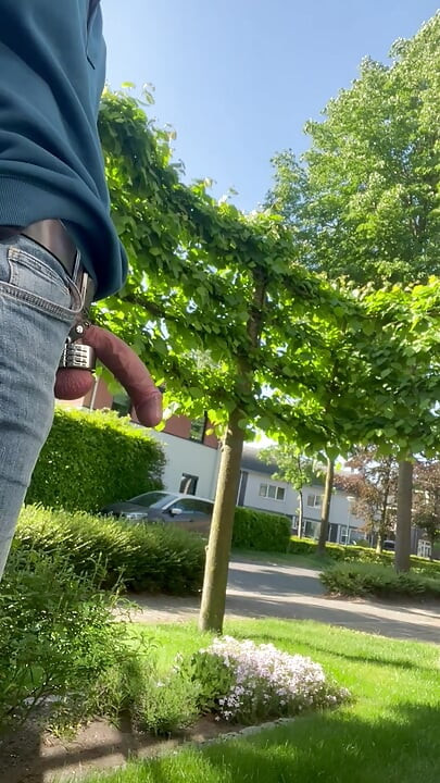 Pee outside